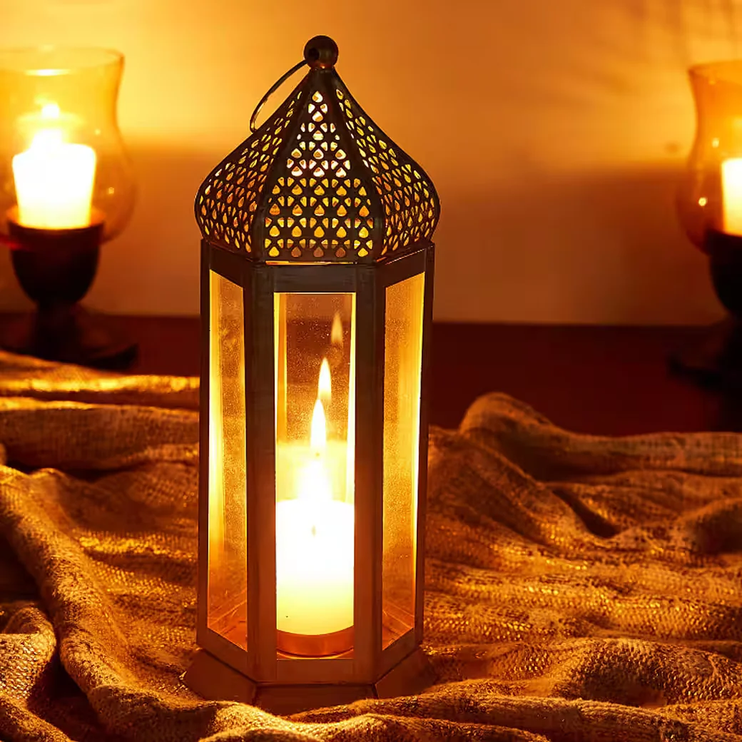 Marrakesch Orient und Mediterran Interior Teelichthalter Raki weiß