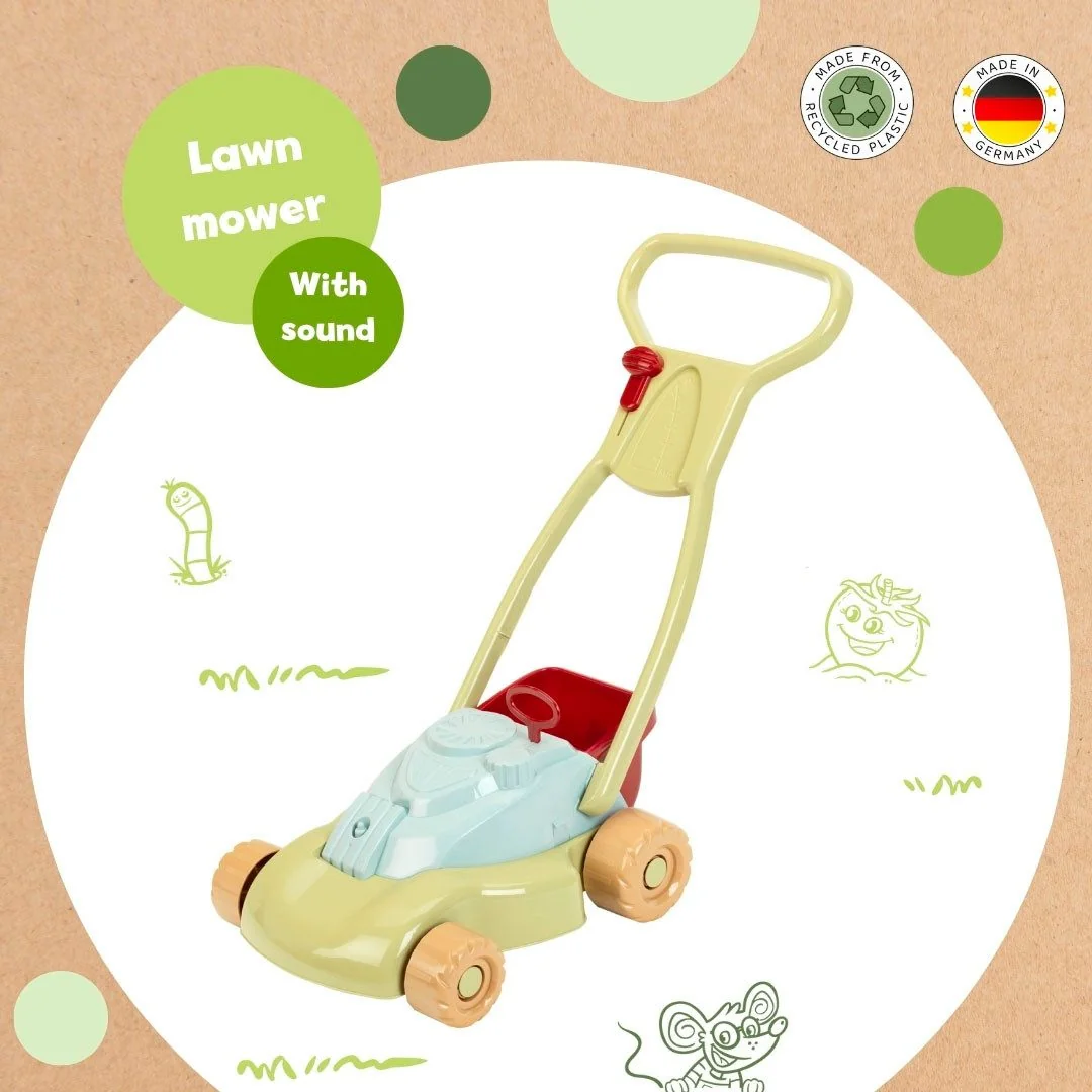 KLEIN Little Foot Kinderrasenmäher mit Grasfang Recyclingkunststoff
