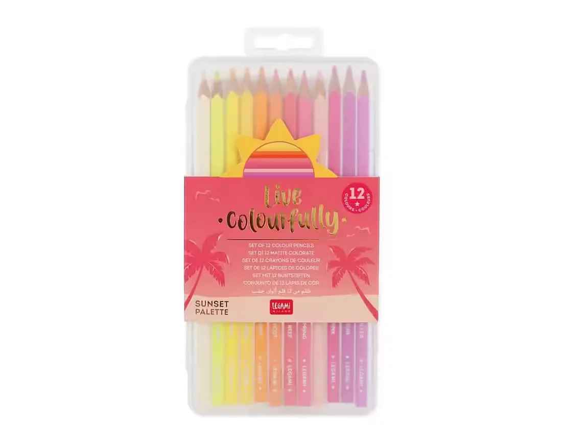 LEGAMI Buntstifte Set 12 Farben Sunset Palette Live Colorfully