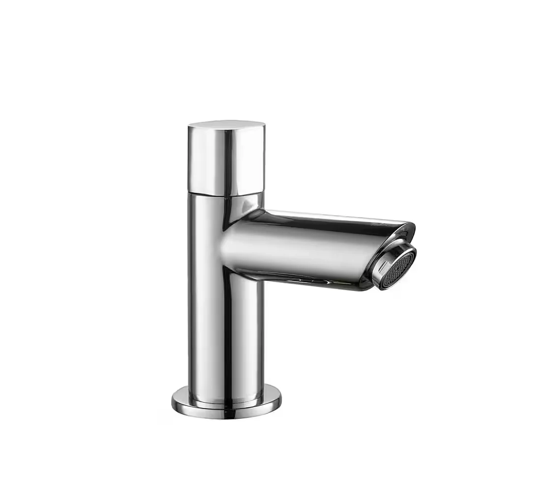 TUGANNA Kairo Waschtischarmatur Kaltwasser Standventil Chrom Gäste WC