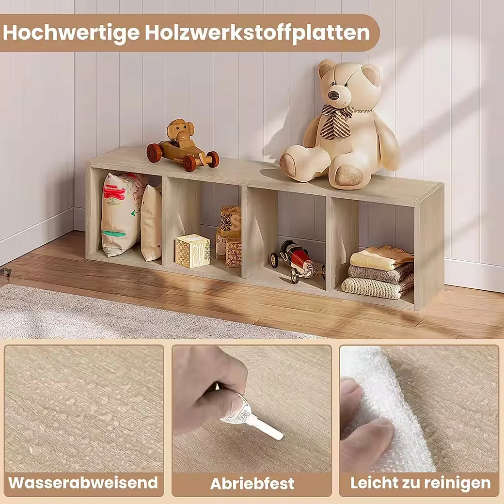 WOLTU Bücherregal offen Standregal für Wohnzimmer Büro Kinderzimmer