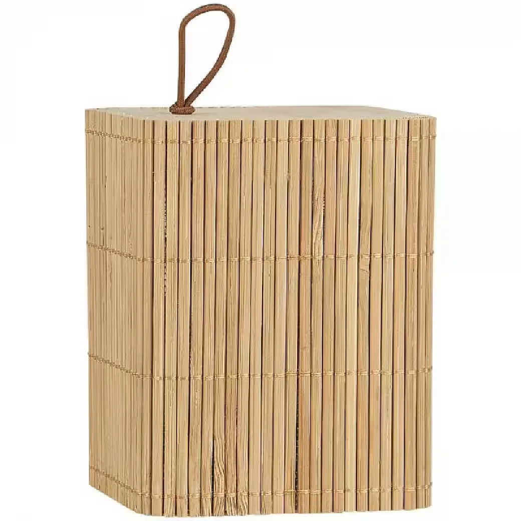 IB LAURSEN Schachtel mit Bambusdeckel Badorganizer 7,7x10x7,7 cm