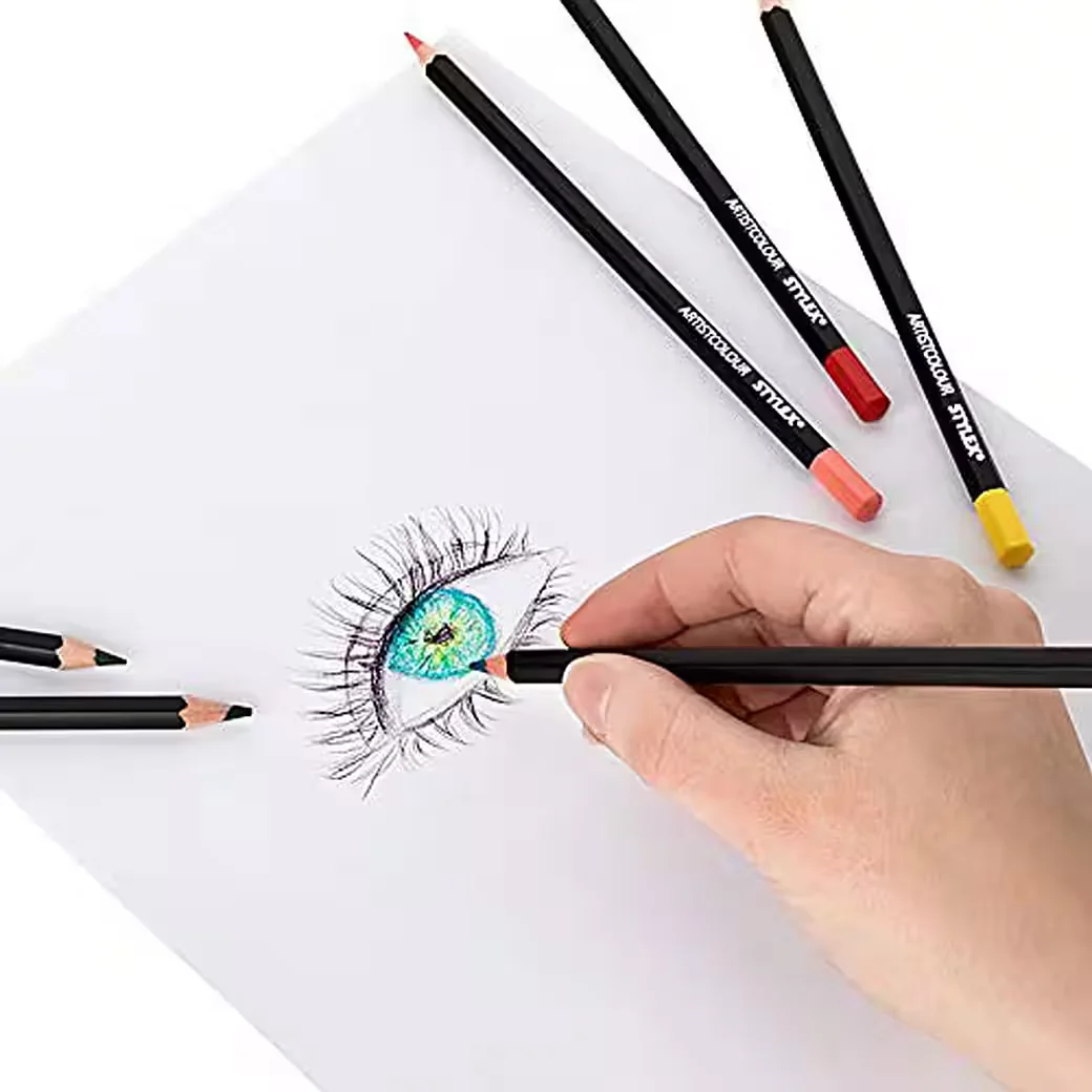 STYLEX Super Soft Aquarell Künstler Buntstifte Set für Malbuch