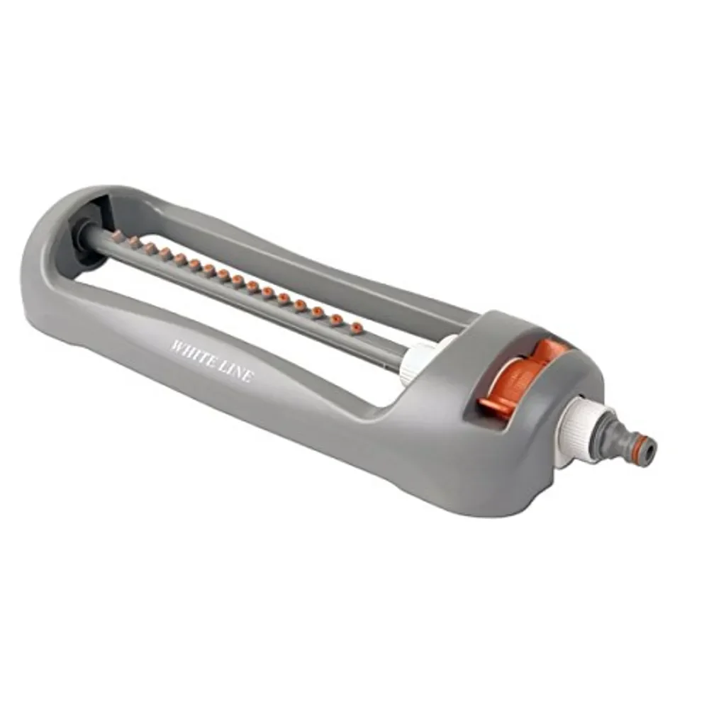 Bradas WHITE LINE Viereckregner 16 Düsen grau orange Rasensprenger