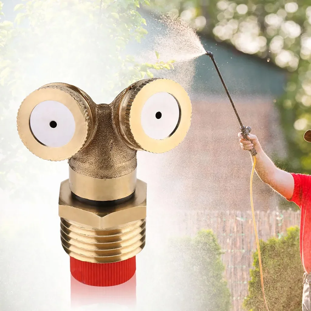 Cocosity 2 Stück Messing Nebeldüsen für Gartenbewässerung Sprinkler