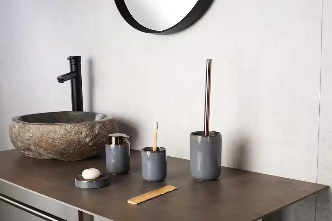 RIDDER Abby Aufbewahrungsbecher grau Zahnputzbecher
