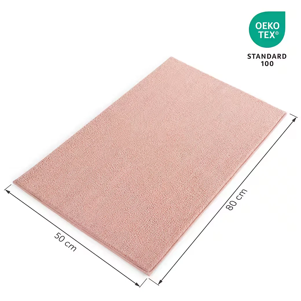 BLUMTAL Badematte 50x80 cm rutschfest weich waschbar Badezimmerteppich