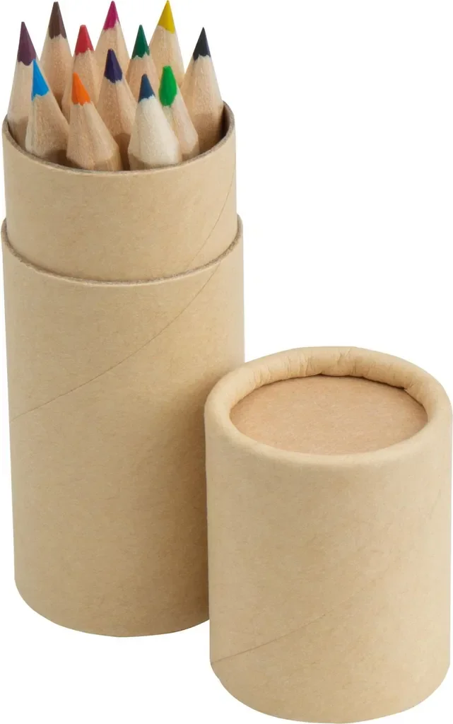 MACMA 12 Mini-Buntstifte Set in zylindrischer Aufbewahrungsbox