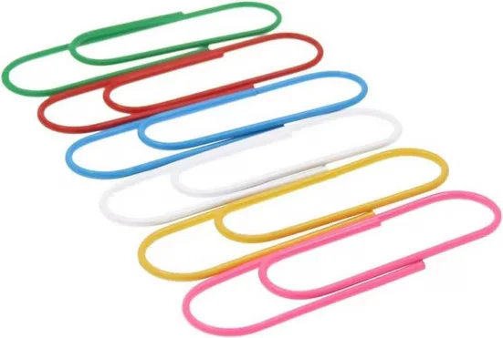 FELIXLEO Büroklammern XXL 100 mm bunte Paperclips groß