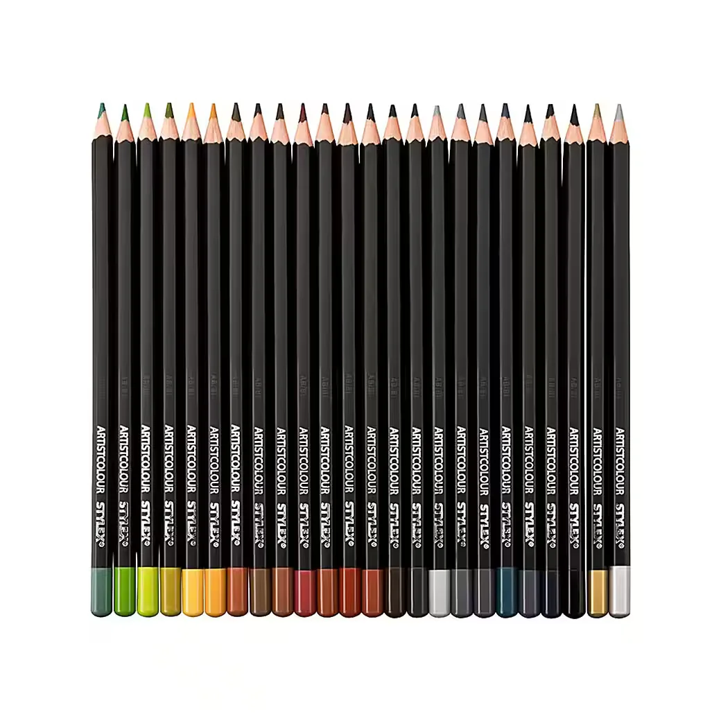 STYLEX Super Soft Aquarell Künstler Buntstifte Set für Malbuch