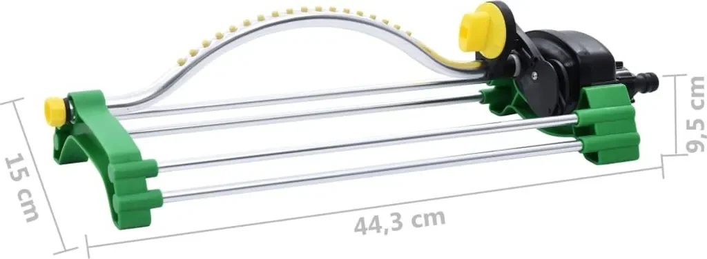 vidaXL Oszillierender Rasensprenger 18 Düsen für Gartenbewässerung