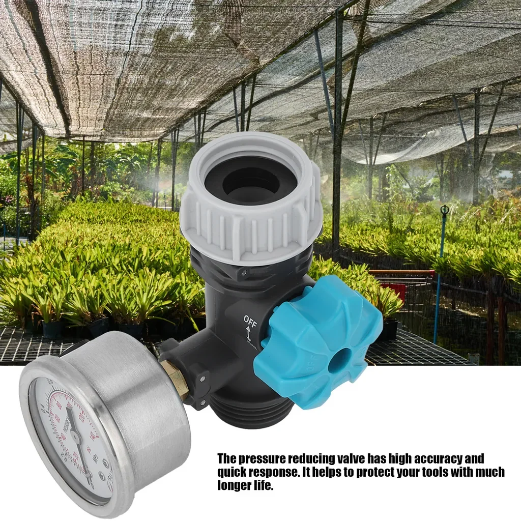 Cocosity G3/4 Wasserdruckregler Ventil verstellbar Manometer Garten