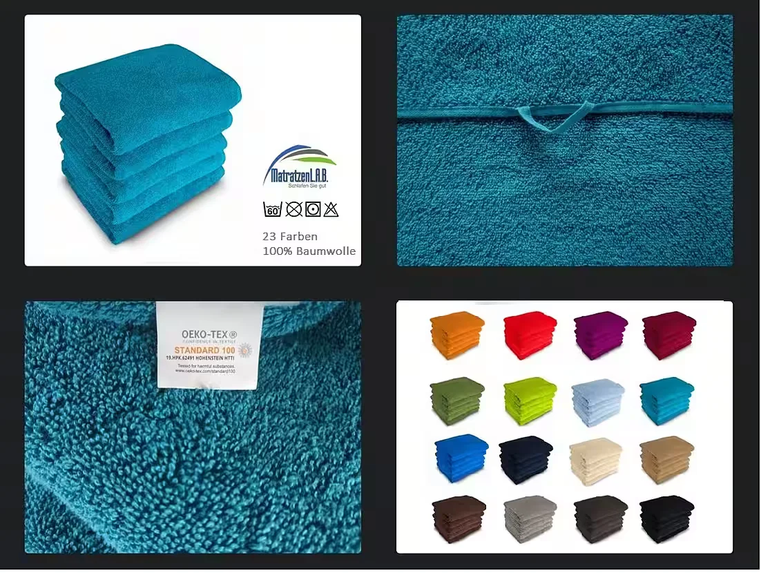 MATRATZENL.A.B Badematte 50x70 cm Blauer Schwan Baumwolle Badvorleger