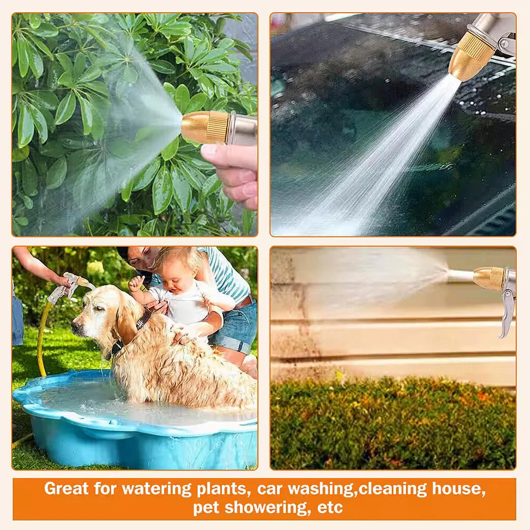 OSTWOLKE Gartenspritzpistole Hochdruck Handbrause Schlauchspritze