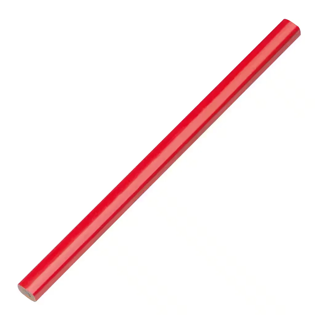 EASY GIFTS Zimmermannsbleistifte 10 Stück 17,7 cm rot