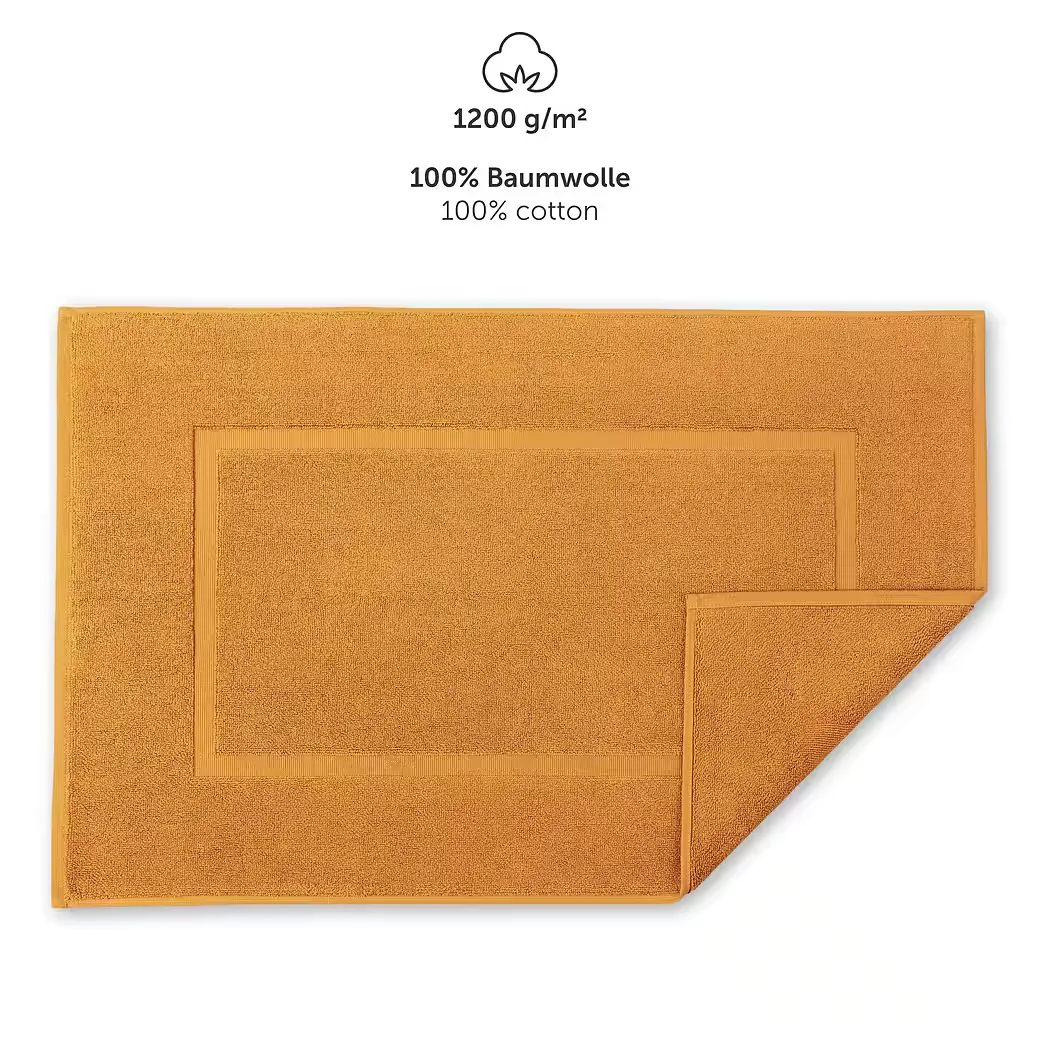 BLUMTAL Badematte Set 2 Stück 50x80 cm Frottier Baumwolle, saugstark