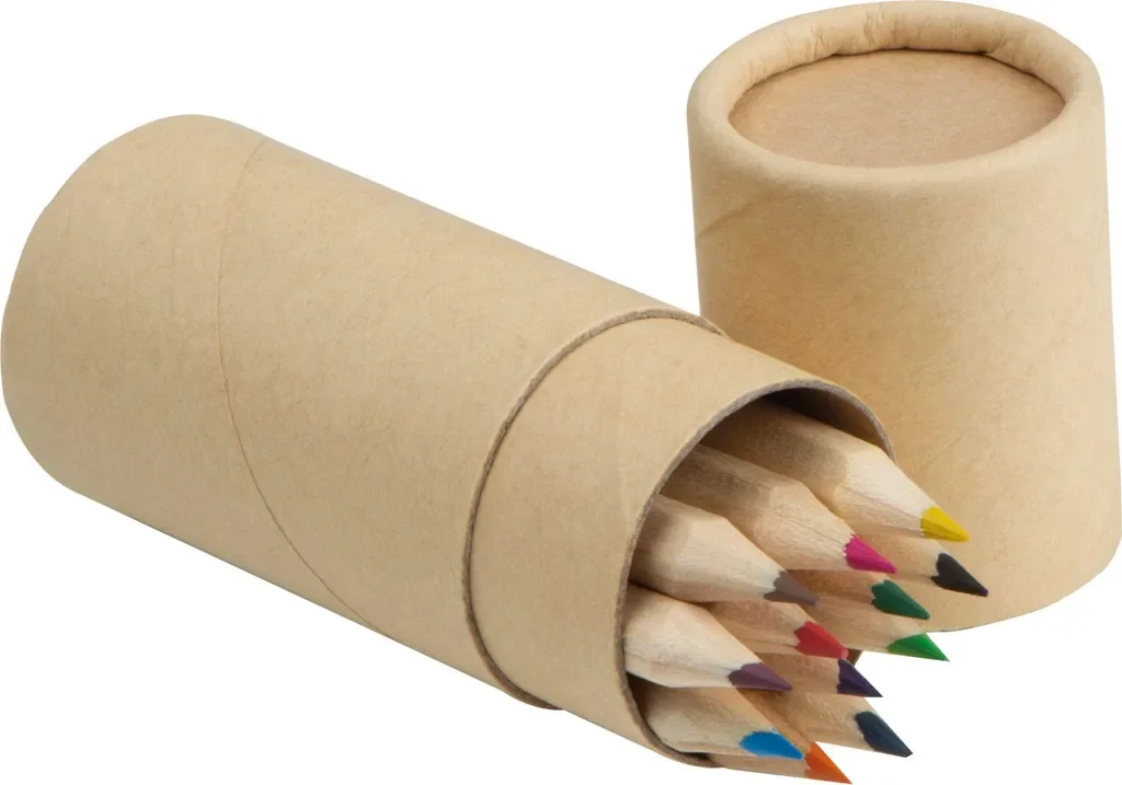 MACMA 12 Mini-Buntstifte Set in zylindrischer Aufbewahrungsbox