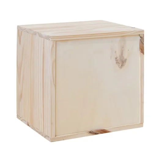 LUSIMAT Regalwürfel Modulable Kiefer massiv 36x36x30 cm mit Rückwand