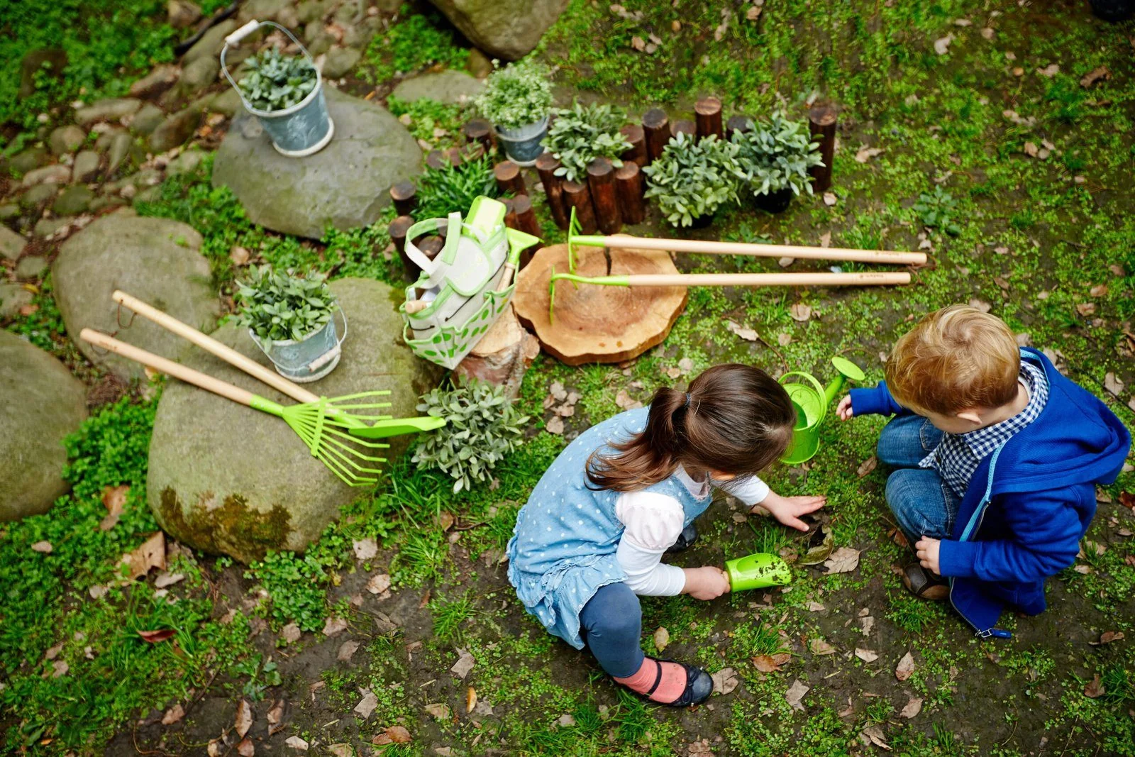 EVEREARTH Kinder Handschaufel Gartenspielzeug Sandkasten Garten