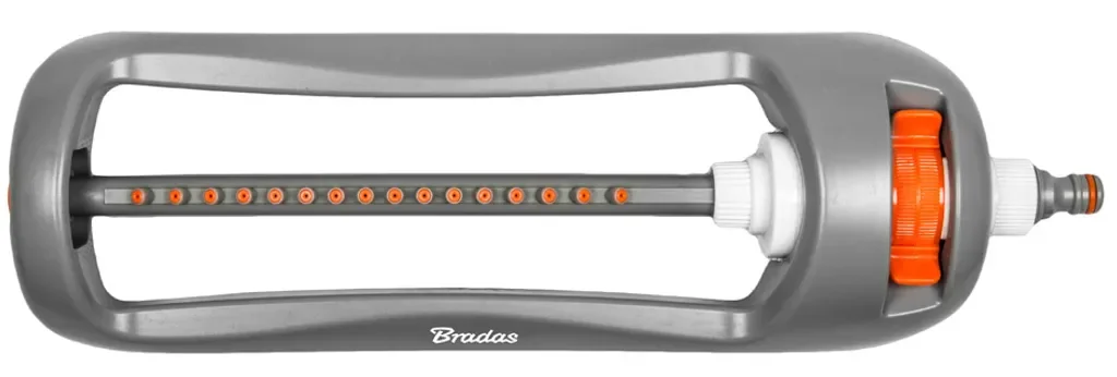 Bradas WHITE LINE Viereckregner 16 Düsen grau orange Rasensprenger