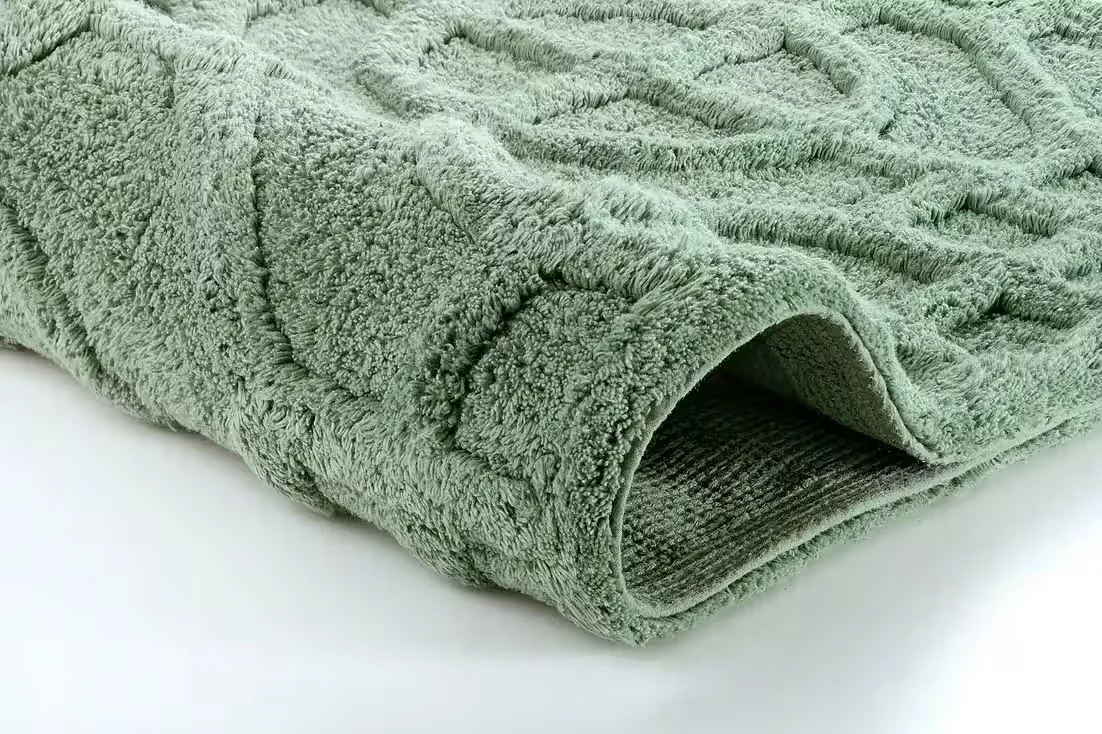 KLEINE WOLKE Badematte Mosaic Baumwolle, rutschhemmend, rechteckig