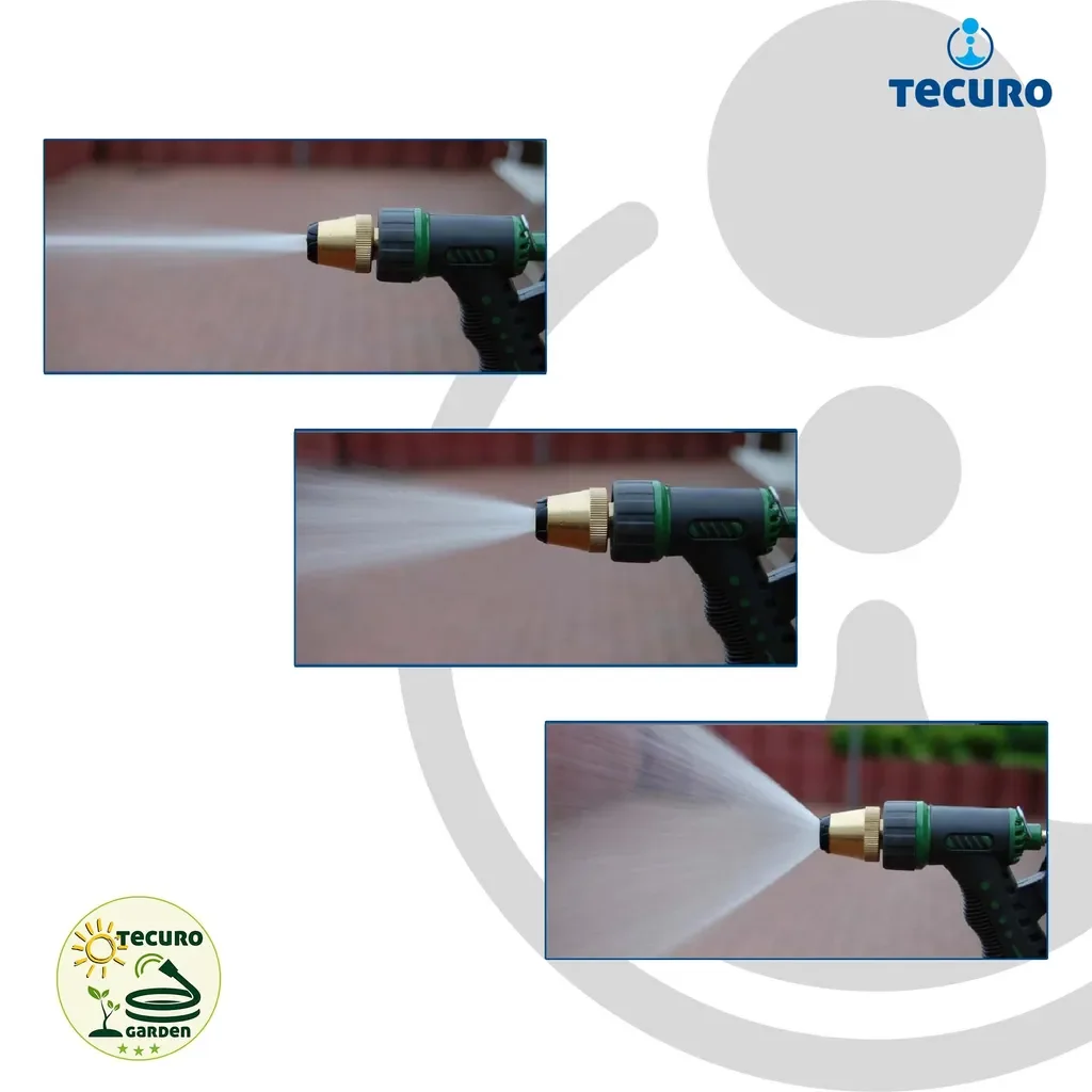 tecuro Gartenspritze mit Stecksystem stufenlos verstellbar