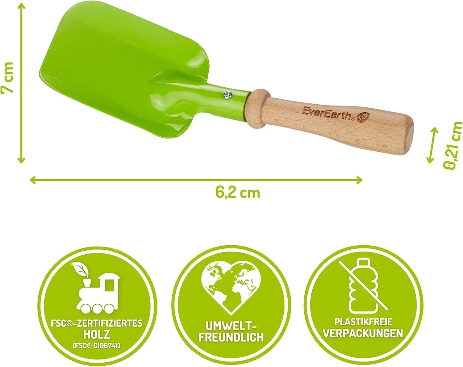 EVEREARTH Kinder Handschaufel Gartenspielzeug Sandkasten Garten
