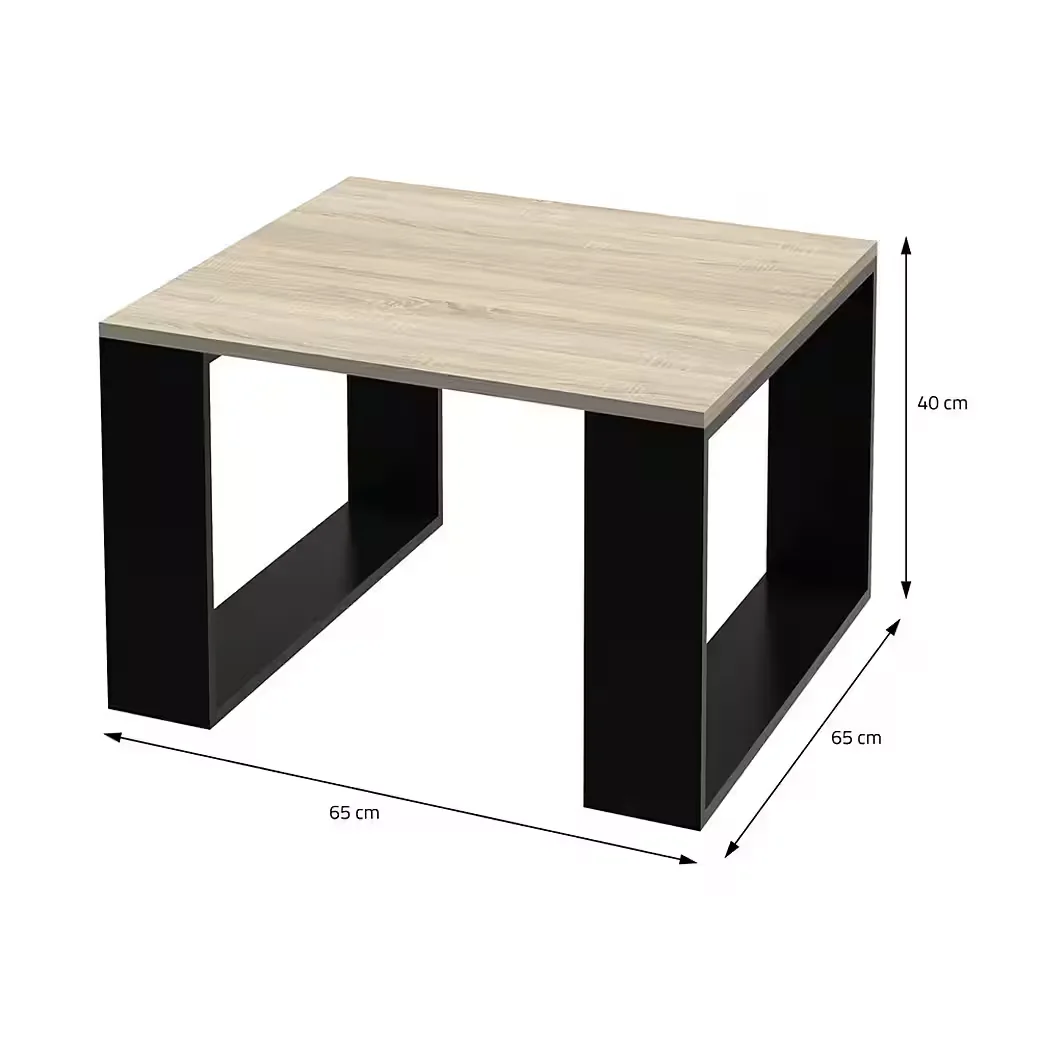 ML-DESIGN Couchtisch Wohnzimmertisch 65x40 cm quadratisch Kufenbeine