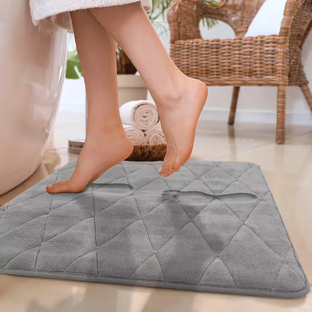 PACO HOME Badematte Corby 254 Memory-Schaum, rutschhemmend 13 mm hoch