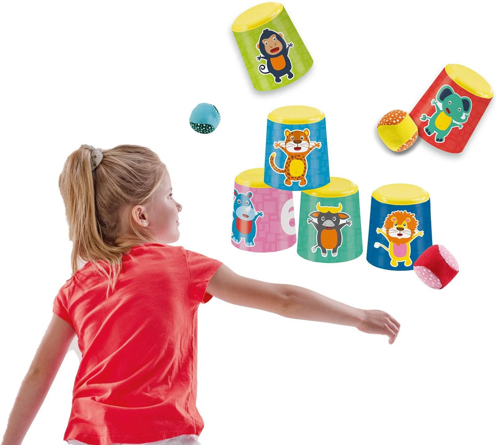 SES Creative 2in1 Gartenset Dosenwerfen Petanque Kinder Outdoor Set