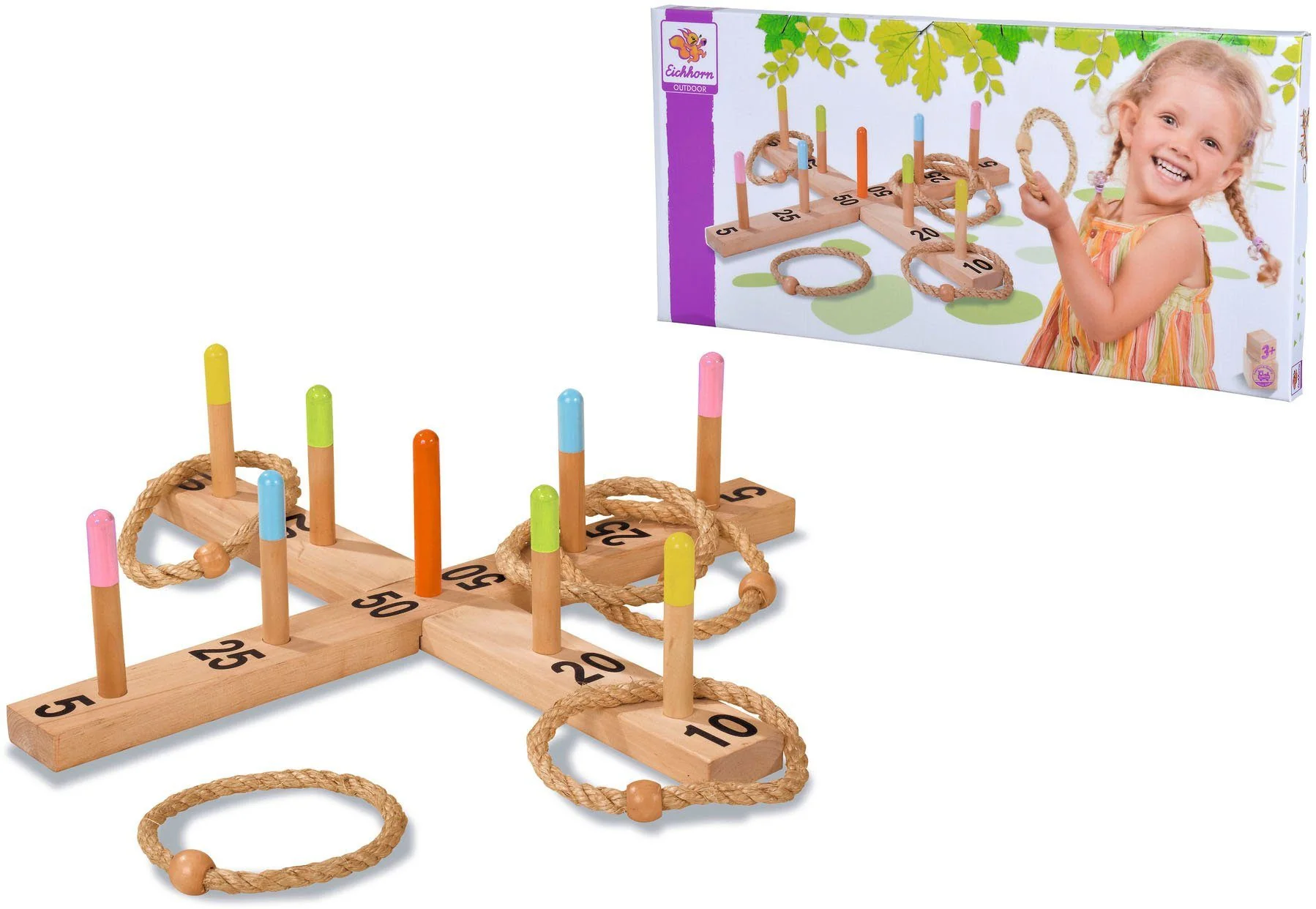 EICHHORN Ringwurfspiel Outdoor für Kinder und Garten