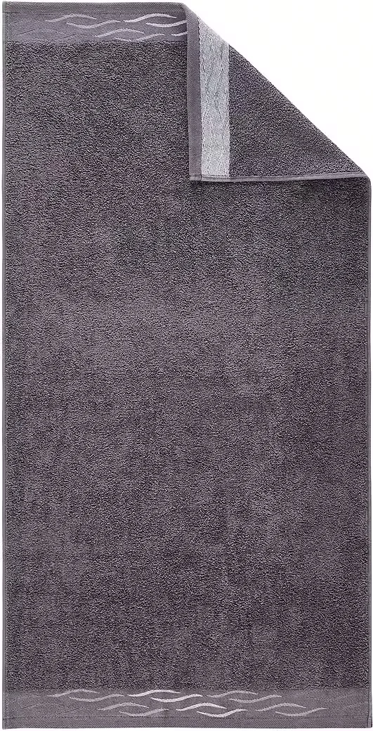DYCKHOFF Duschtuch Wave Frottier Set 1 St mit Jacquard Bordüre