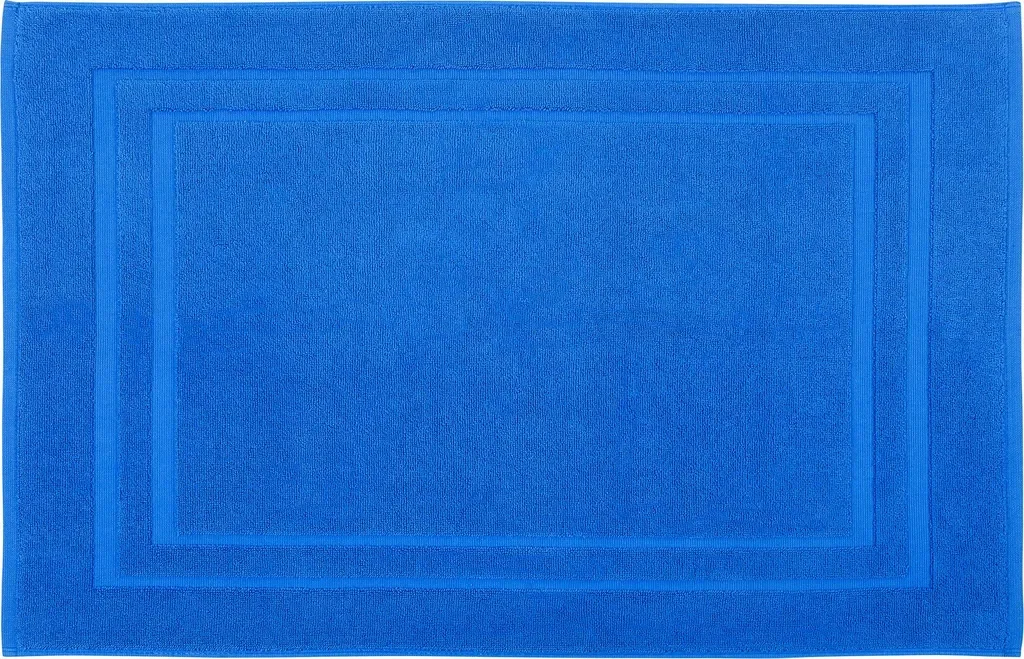DoubleDry Badematte Hotel 50x80 cm 100% Baumwolle blau saugfähig