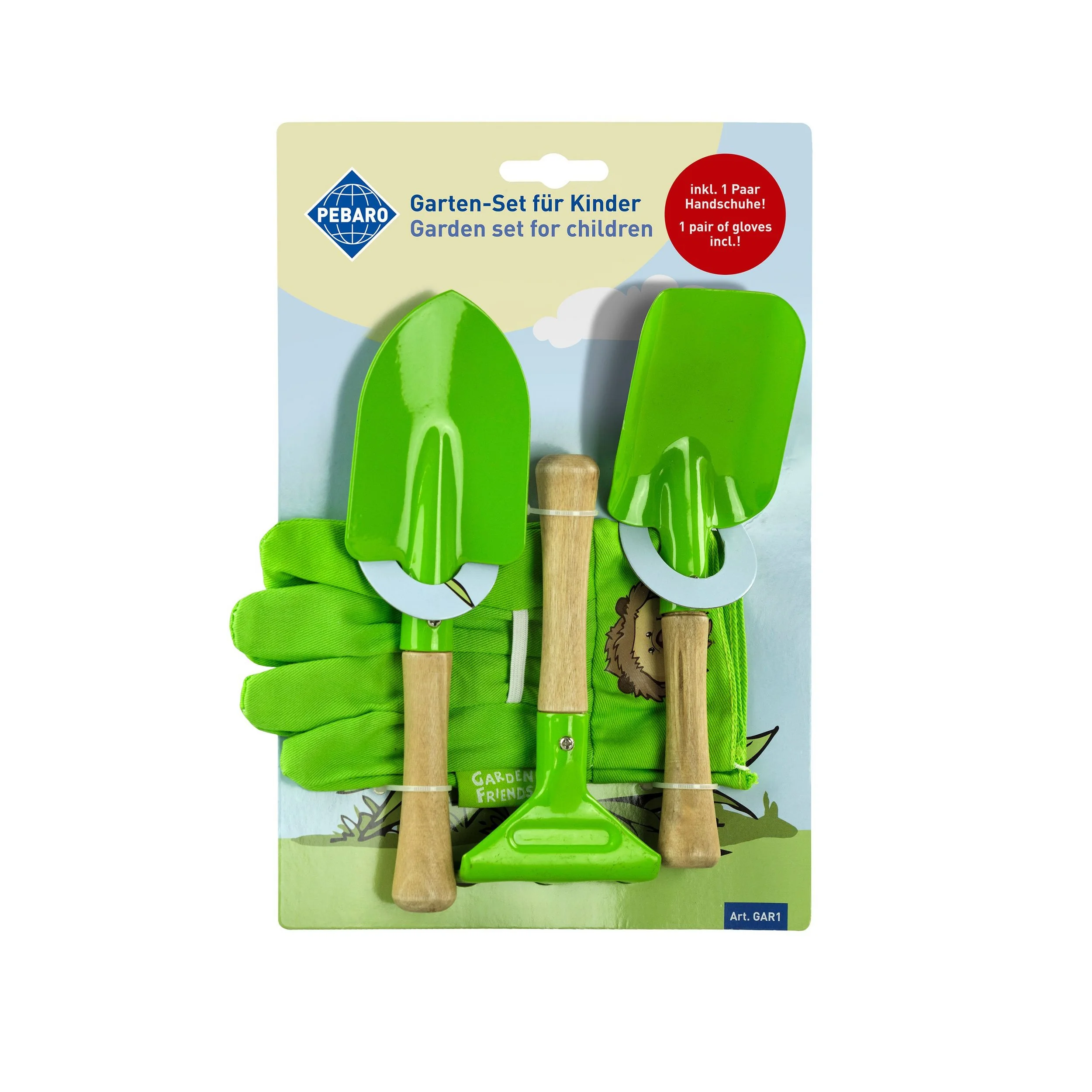 PEBARO Kinder Gartenset Gartenwerkzeug Set GAR1