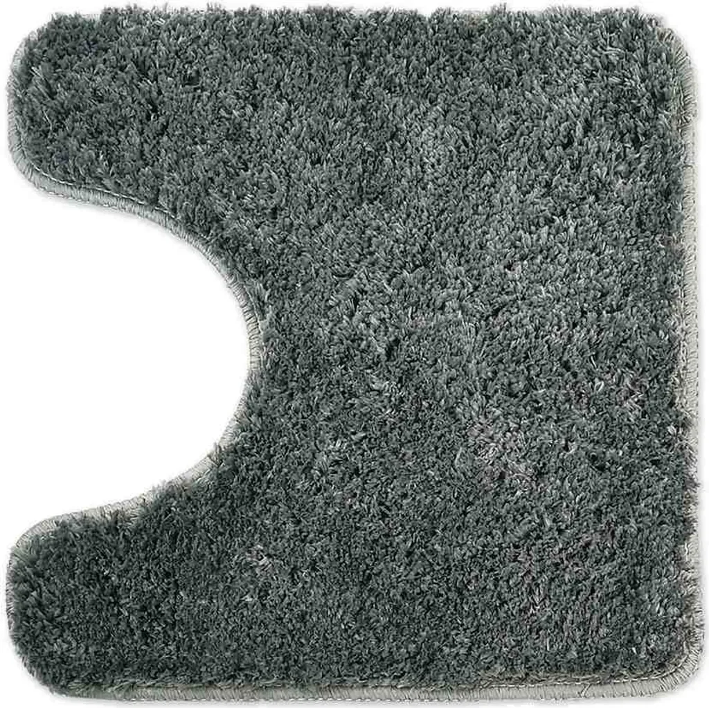 WohnDirect Florenz Badematte mit WC-Ausschnitt dunkelblau 45 x 45 cm