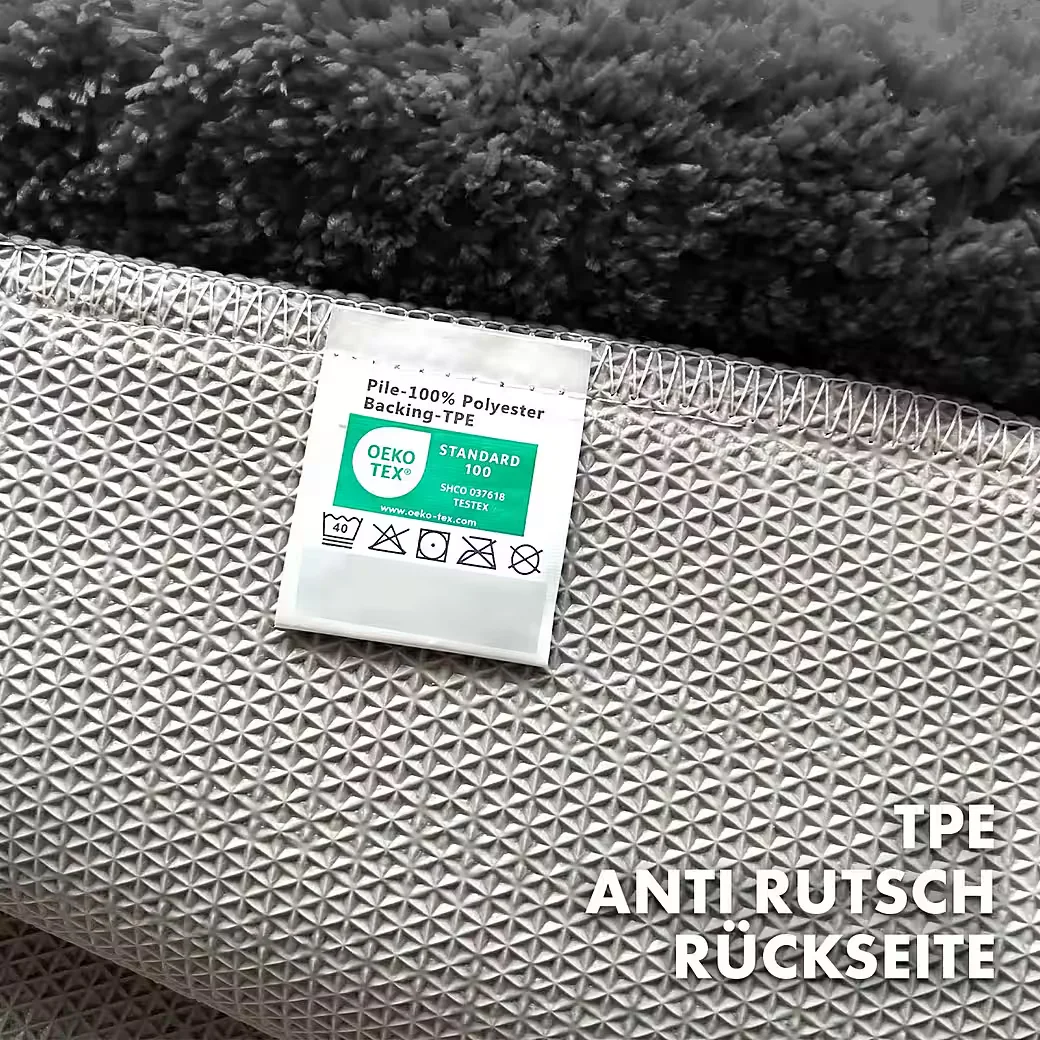 KUBUS Badematte Atlas Polyester, rutschhemmend, rechteckig
