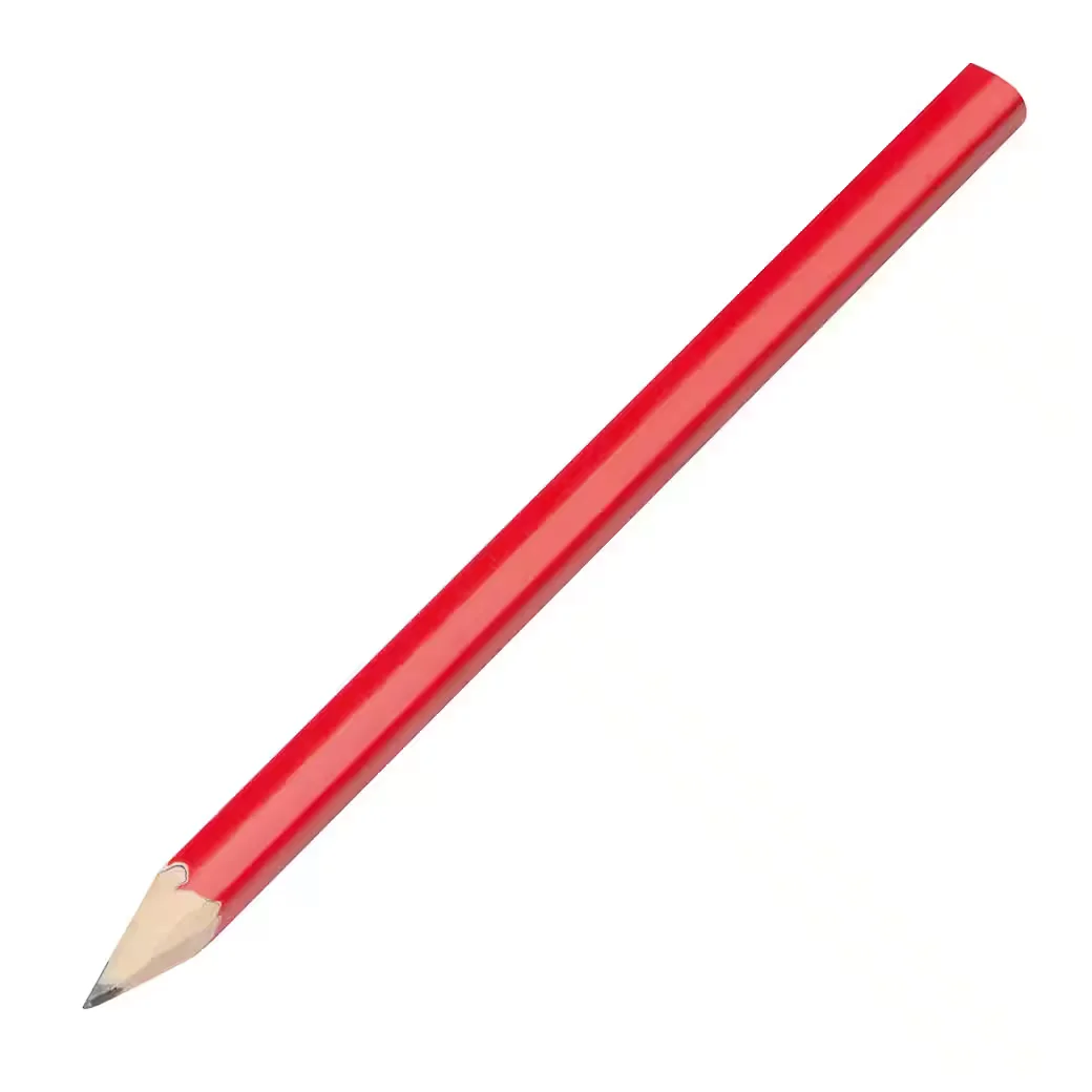 EASY GIFTS Zimmermannsbleistifte 10 Stück 17,7 cm rot