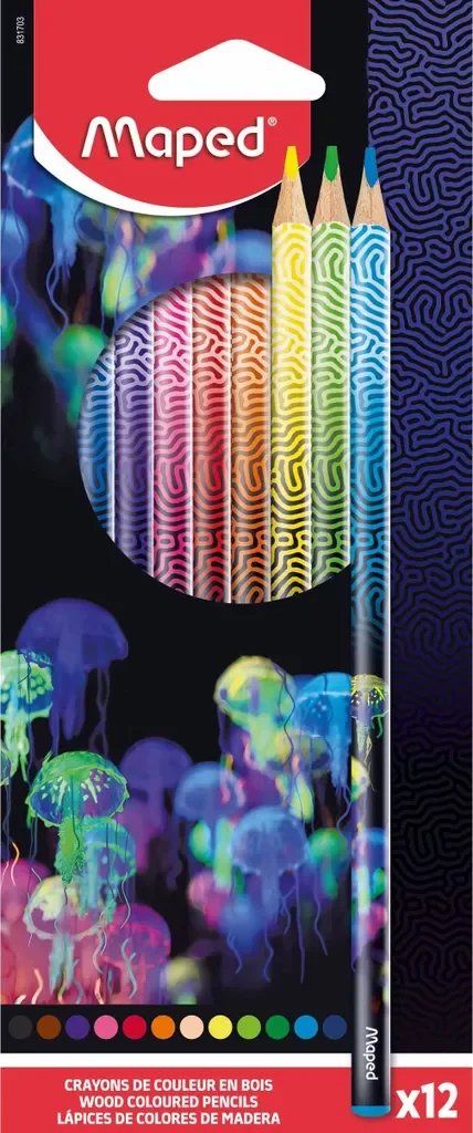Maped Dreikant-Buntstifte Deepsea Paradise, 12er Kartonetui