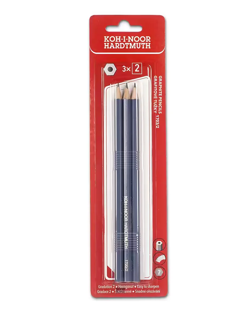 Koh I Noor Bleistifte mittel 3er Pack für die Schule