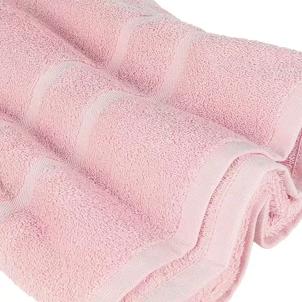 STICKANDSHINE Badetücher 4er Set Frottee 100x150 cm zartrosa Premium
