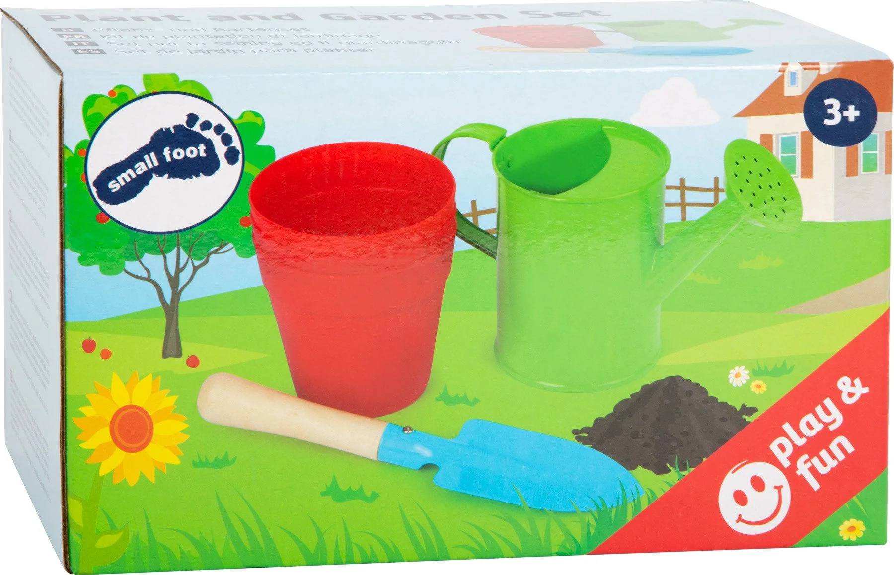 SMALL FOOT Kinder Gartenset Pflanzset Gartenwerkzeug