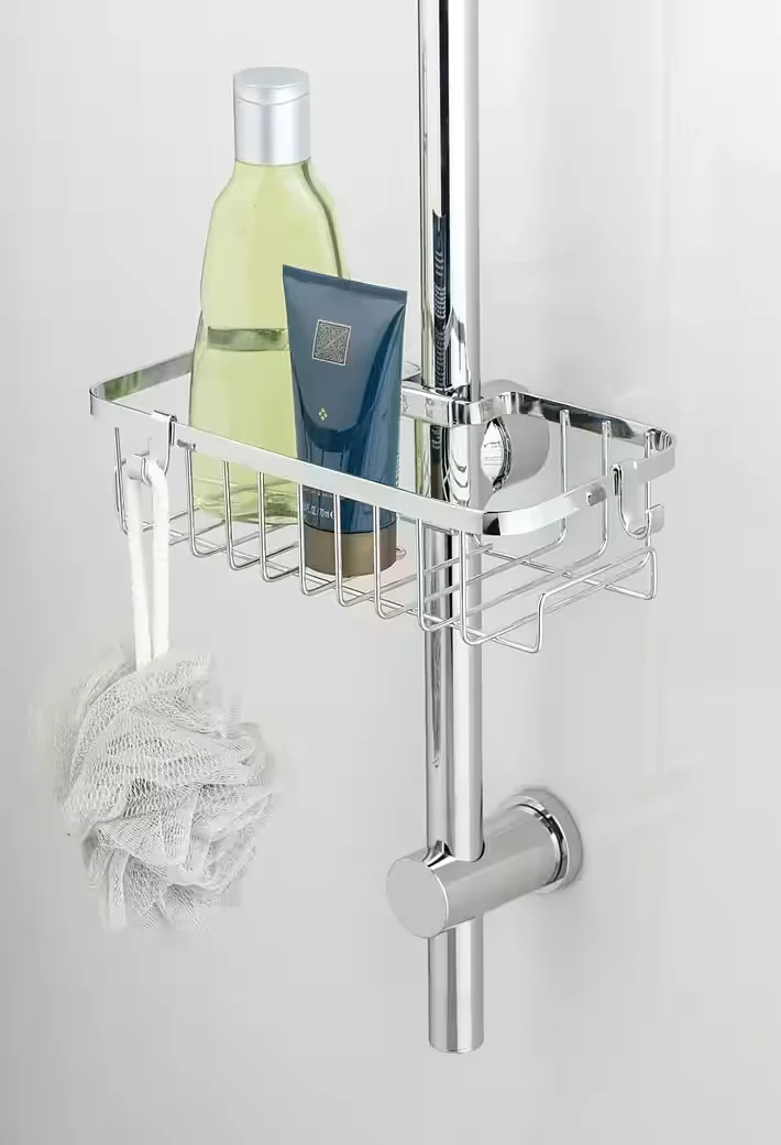 WENKO Duschstangencaddy Floresta eckig Duschablage