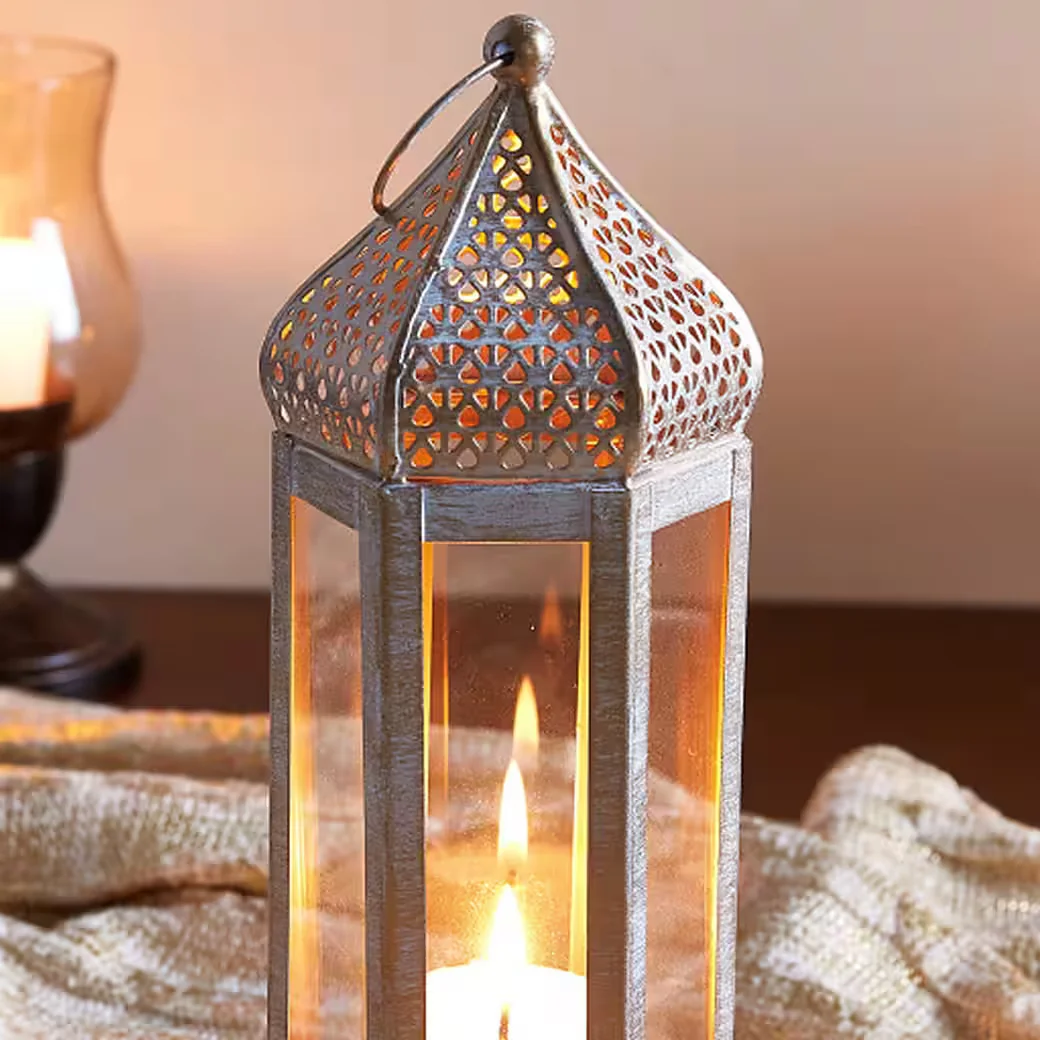 Marrakesch Orient und Mediterran Interior Teelichthalter Raki weiß