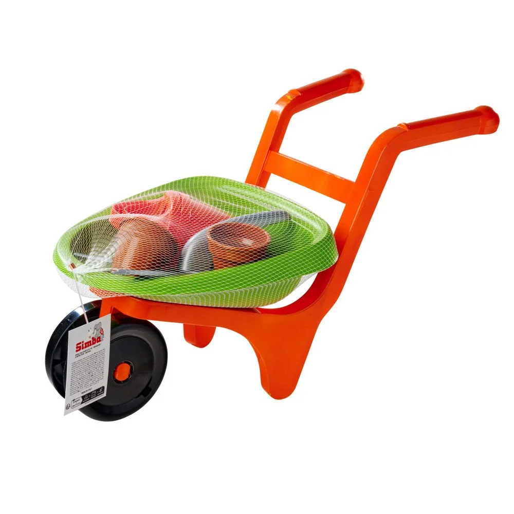 ANDRONI GIOCATTOLI Sandform Set Schubkarre mit Gartenwerkzeug 5 Teile