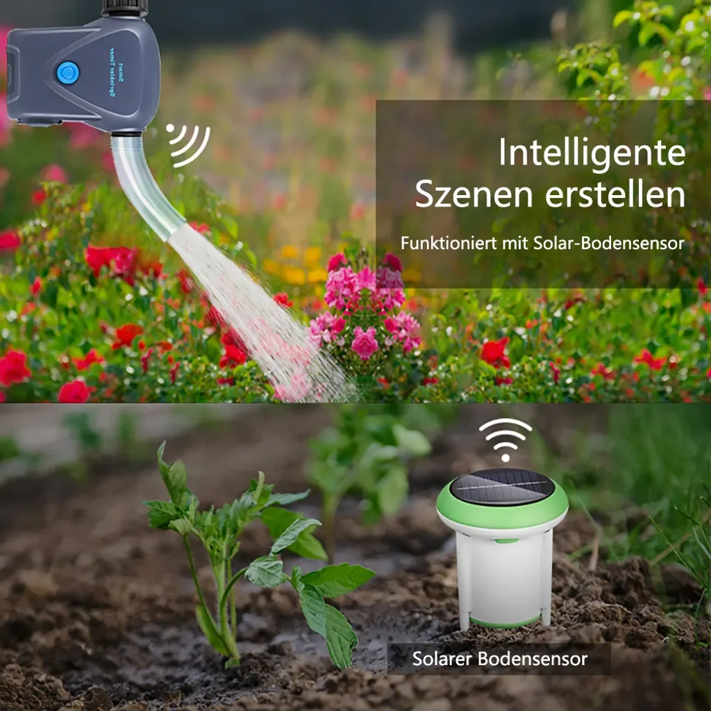 hocan Smart Bewässerungssystem mit Timer und Wasserzähler