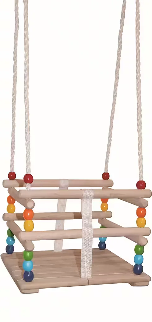 WOODYLAND Babyschaukel 10315 mit Gitter, ab 1 Jahr, bis 30 kg