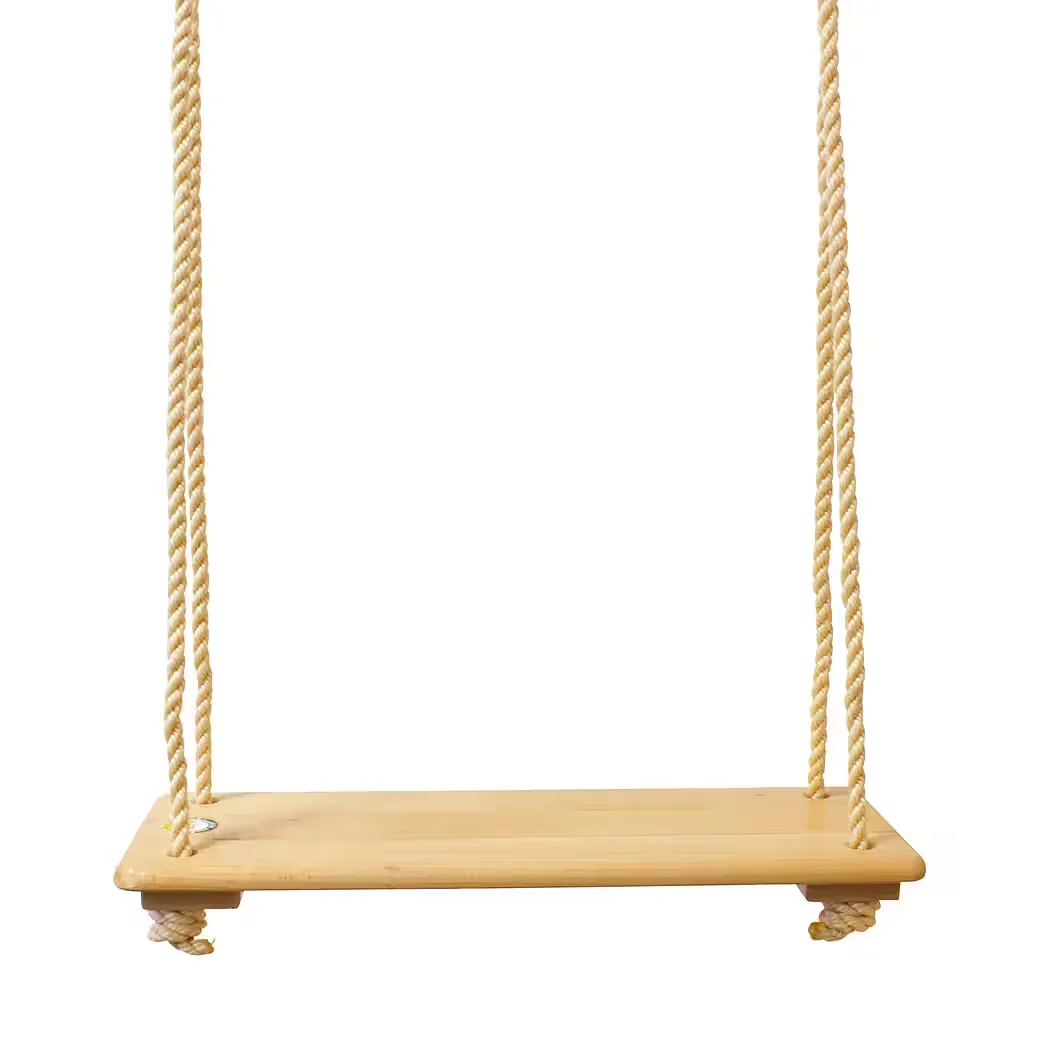 GICO Brettschaukel aus Holz für Kinder Einzelschaukel Garten