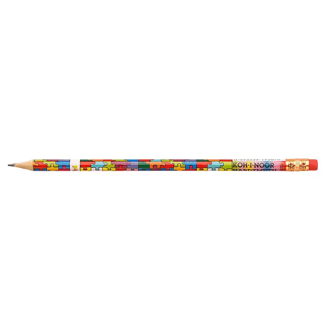 KOH-I-NOOR HB Bleistifte mit Radiergummi 3er-Pack