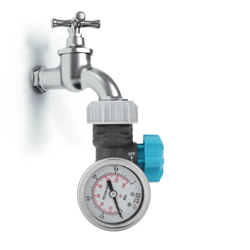 Cocosity G3/4 Wasserdruckregler Ventil verstellbar Manometer Garten
