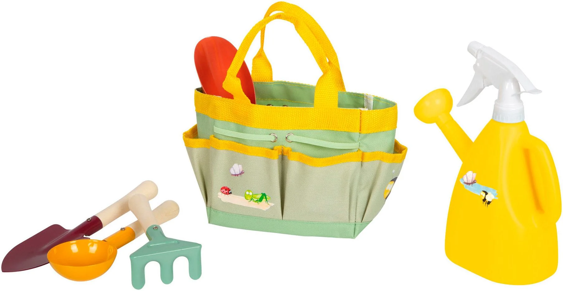SMALL FOOT Kinder Gartenset mit Gartentasche und Werkzeug Tiny Garden